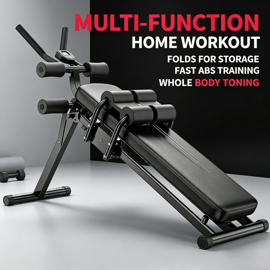 Foldable Multi-functional Abdominal Trainer, Core Workout Bench