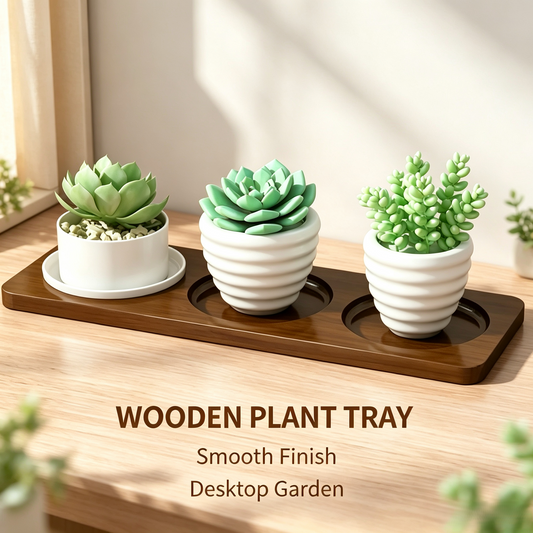 Desktop Wooden Plant Stand