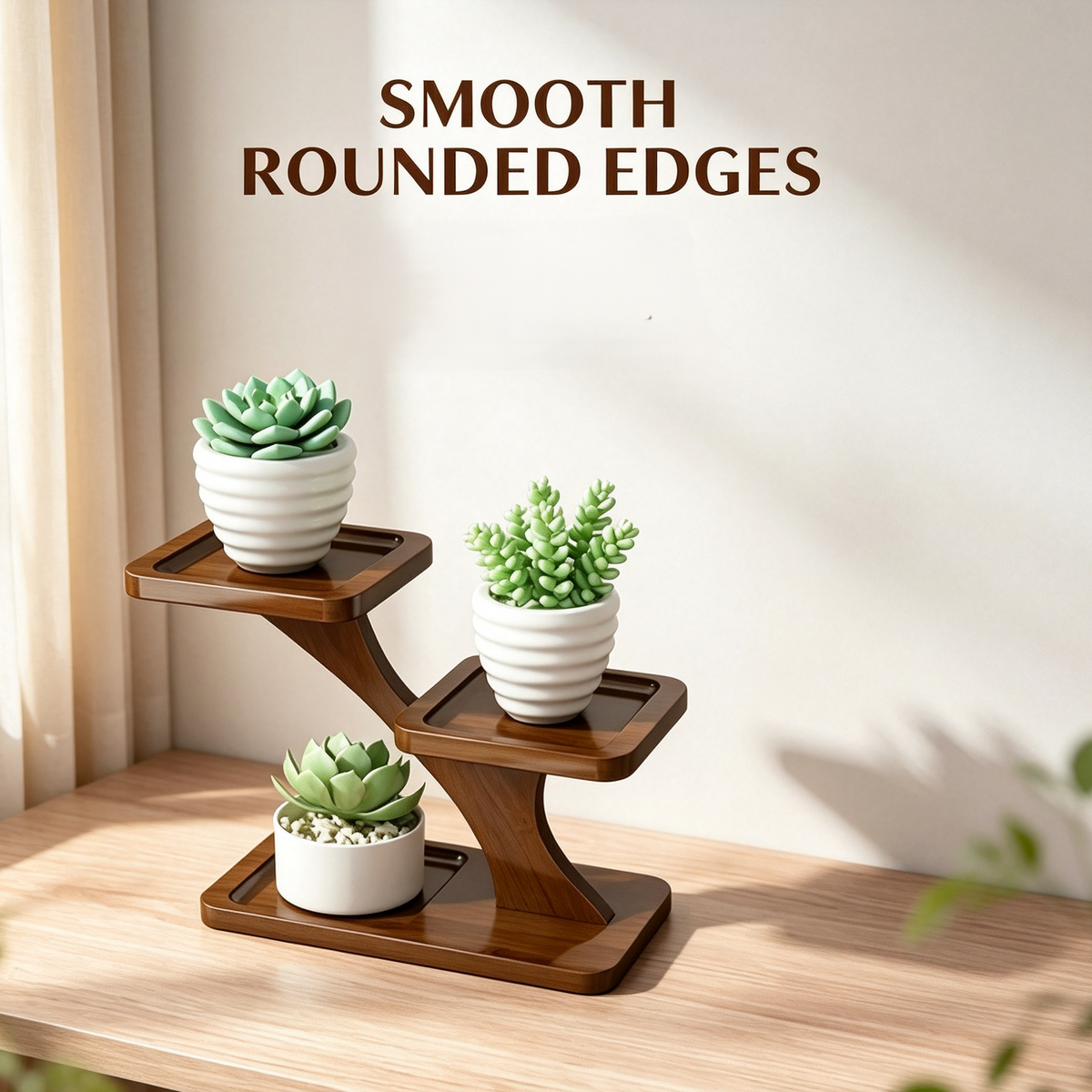 Desktop Wooden Plant Stand