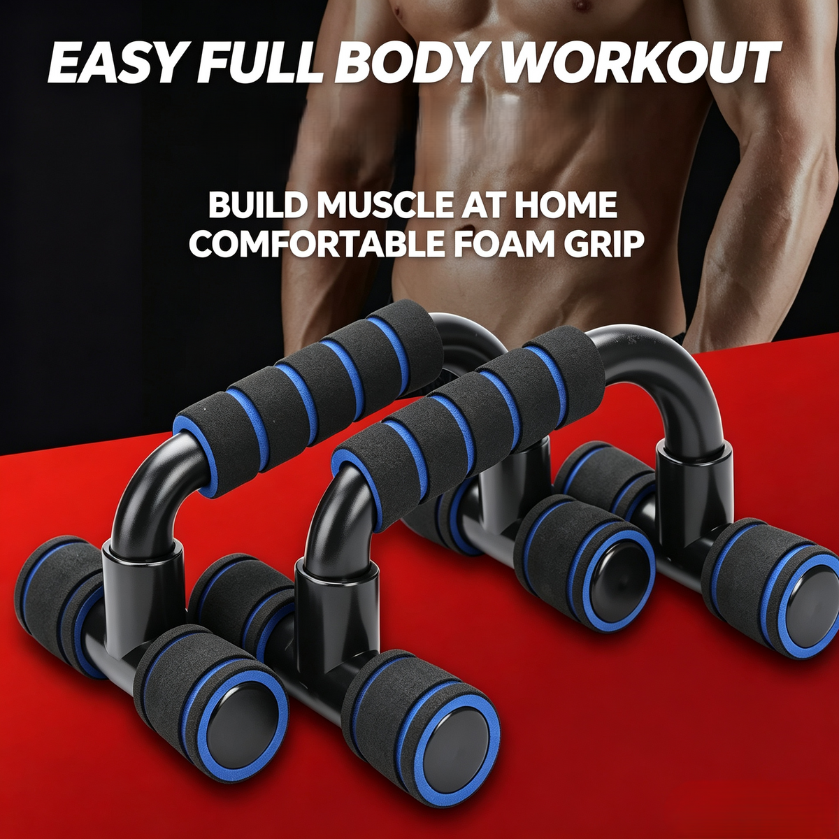 Push Up Bars with Foam Handles, Home Fitness Push-up Stands