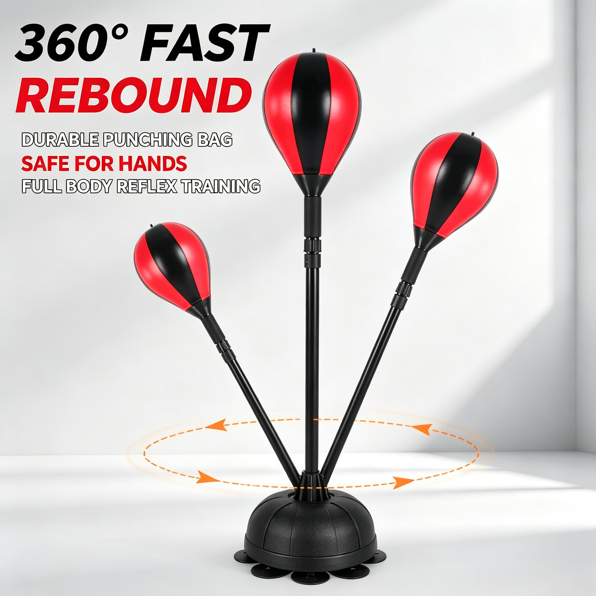 Adjustable Height Freestanding Boxing Speed Punching Bag