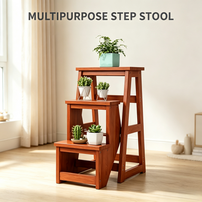 Foldable Wooden Step Stool