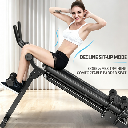 Foldable Multi-functional Abdominal Trainer, Core Workout Bench