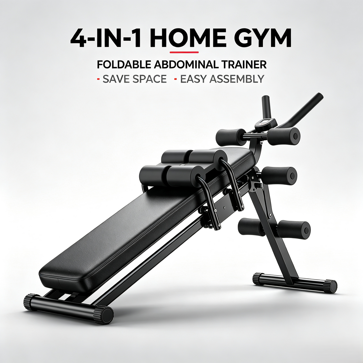 Foldable Multi-functional Abdominal Trainer, Core Workout Bench
